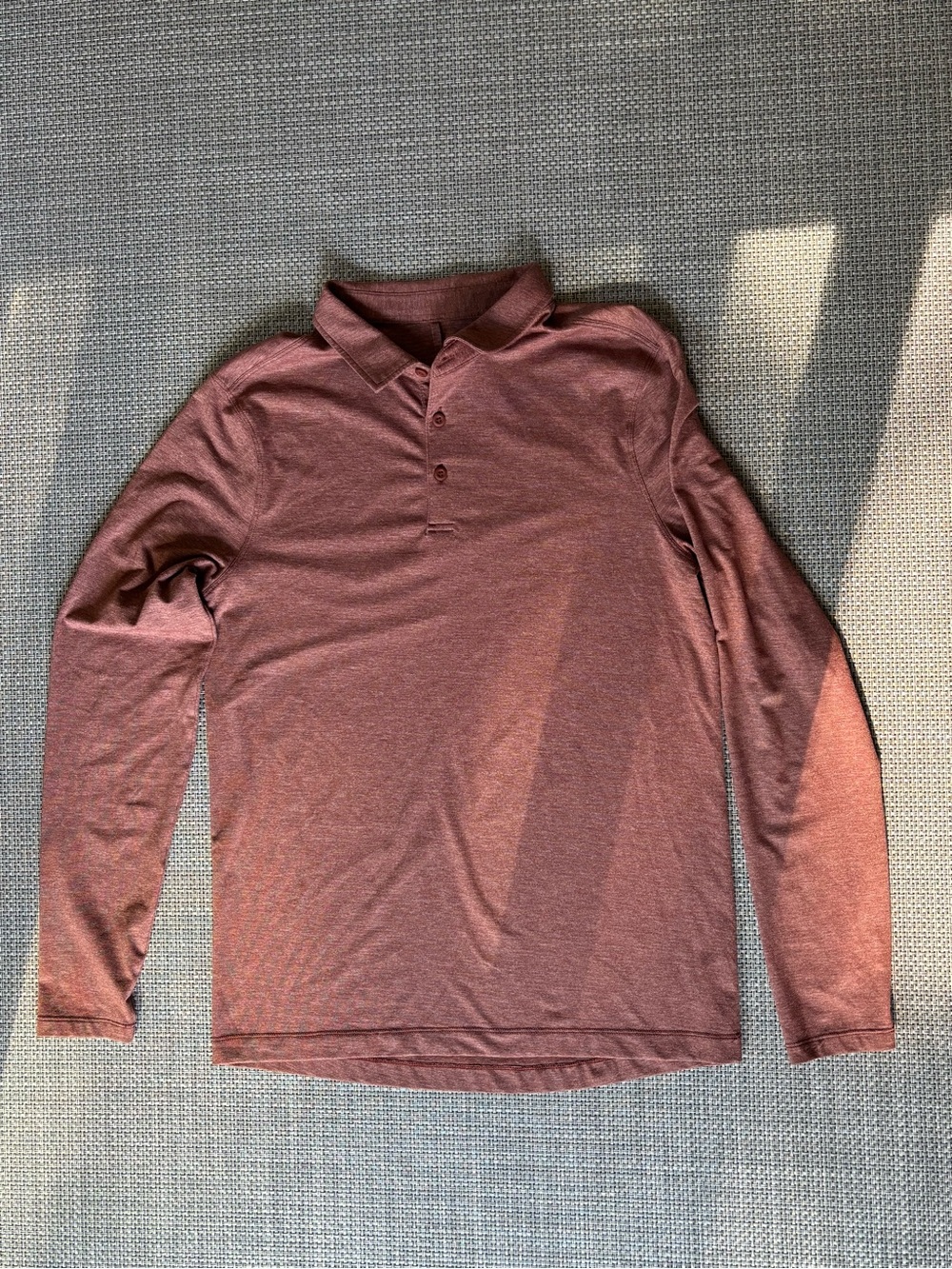 Lululemon Athletica Men's Long Sleeve Button-Down Polo
